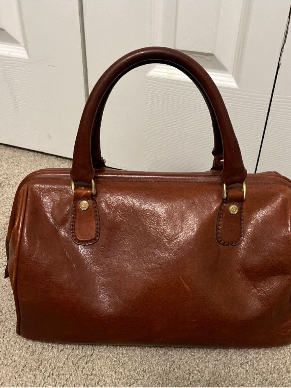 Ceancarel vintage Brown Leather bag - Picture 6 of 13